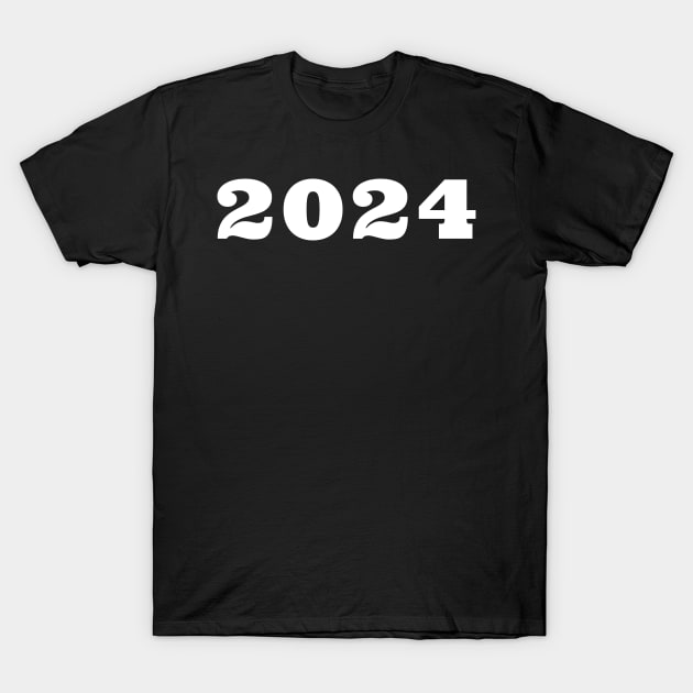 Class Of 2024. Simple Typography 2024 Design for Class Of/ Graduation Design. White T-Shirt by That Cheeky Tee